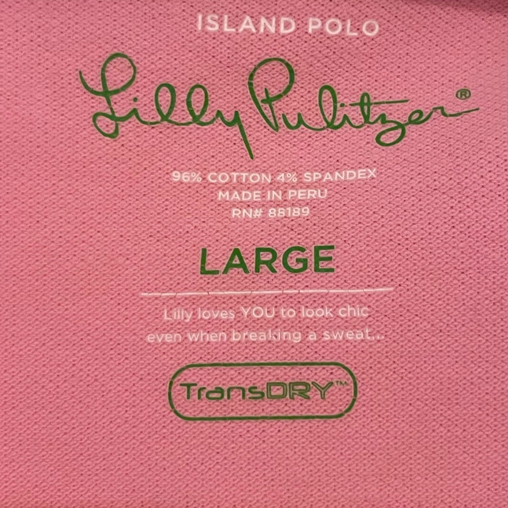 Lilly Pulitzer Island Polo in Pink Size L - Picture 3 of 4